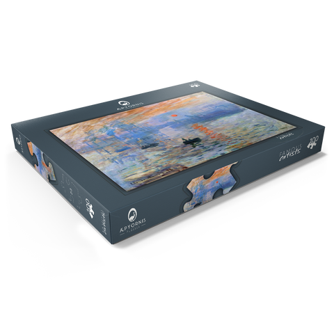 Claude Monet's Impression, Sunrise (1872) 100 Puzzle Schachtel Ansicht1