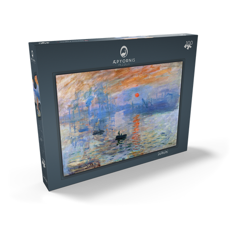Claude Monet's Impression, Sunrise (1872) 100 Puzzle Schachtel Ansicht2