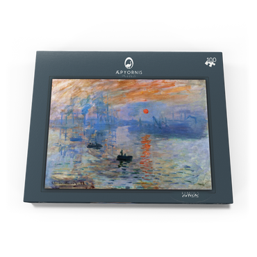 Claude Monet's Impression, Sunrise (1872) 100 Puzzle Schachtel Ansicht3