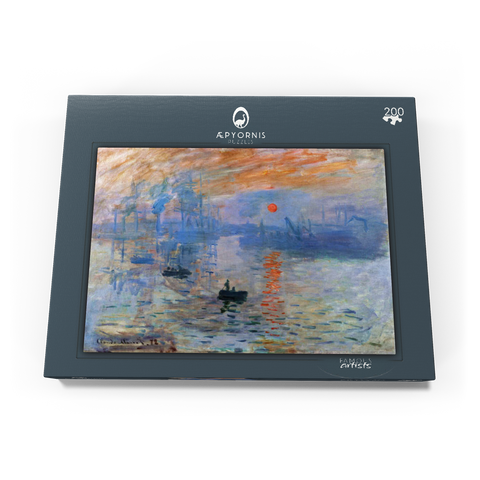 Claude Monet's Impression, Sunrise (1872) 200 Puzzle Schachtel Ansicht3