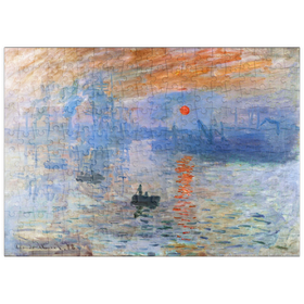 Darstellung des Puzzle-Motivs Claude Monet's Impression, Sunrise (1872) – Puzzleteile: 200