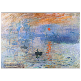 Darstellung des Puzzle-Motivs Claude Monet's Impression, Sunrise (1872) – Puzzleteile: 500