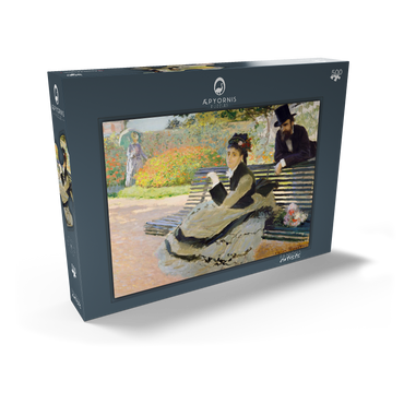 Camille Monet (1847–1879) on a Garden Bench (1873) by Claude Monet 500 Puzzle Schachtel Ansicht2