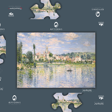 Vétheuil in Summer (1880) by Claude Monet 1000 Puzzle Schachtel 3D Modell
