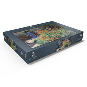 Darstellung des Puzzle Motivs Claude Monet's Rounded Flower Bed (1876) - Puzzleteile: 1000