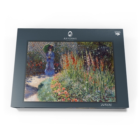 Claude Monet's Rounded Flower Bed (1876) 1000 Puzzle Schachtel Ansicht3