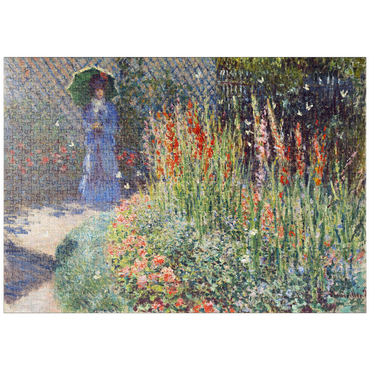 puzzleplate Claude Monet's Rounded Flower Bed (1876) 1000 Puzzle