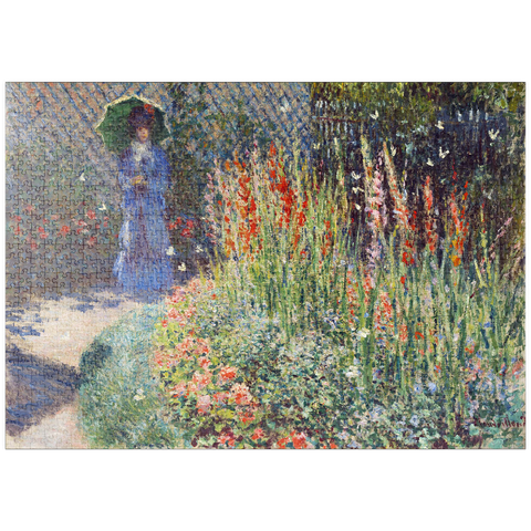 puzzleplate Claude Monet's Rounded Flower Bed (1876) 1000 Puzzle
