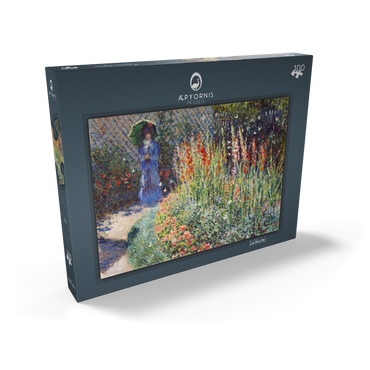 Claude Monet's Rounded Flower Bed (1876) 100 Puzzle Schachtel Ansicht2