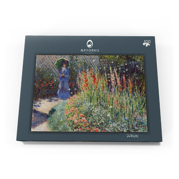 Claude Monet's Rounded Flower Bed (1876) 100 Puzzle Schachtel Ansicht3