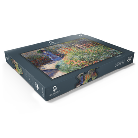 Alternative Darstellung des Puzzle-Motivs Claude Monet's Rounded Flower Bed (1876) – Puzzleteile: 200