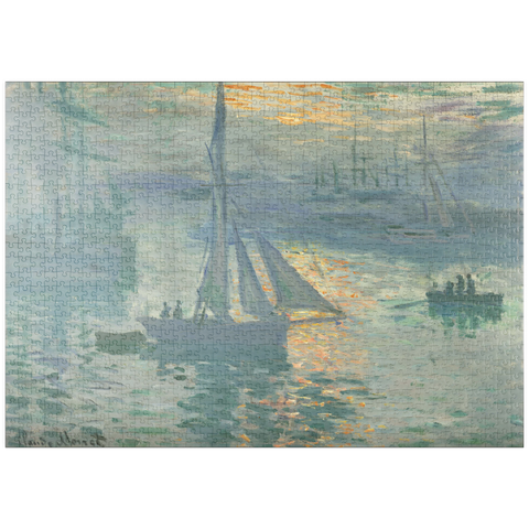 puzzleplate Sunrise (1873) by Claude Monet 1000 Puzzle
