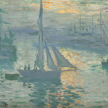 Sunrise (1873) by Claude Monet 1000 Puzzle 3D Modell