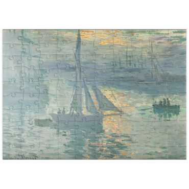 puzzleplate Sunrise (1873) by Claude Monet 100 Puzzle
