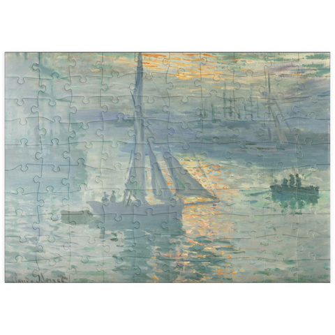 puzzleplate Sunrise (1873) by Claude Monet 100 Puzzle