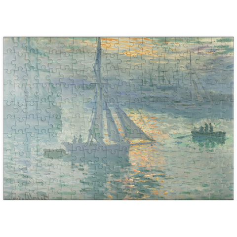 puzzleplate Sunrise (1873) by Claude Monet 200 Puzzle