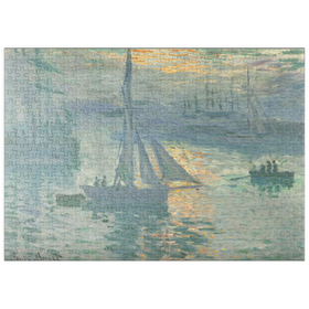 Darstellung des Puzzle Motivs Sunrise (1873) by Claude Monet - Puzzleteile: 500