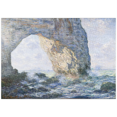 puzzleplate The Manneporte (Étretat) (1883) by Claude Monet 1000 Puzzle