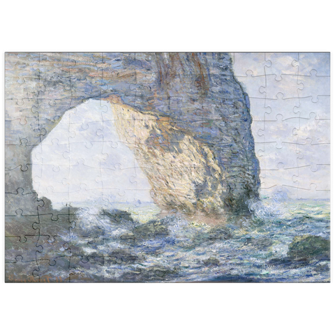 puzzleplate The Manneporte (Étretat) (1883) by Claude Monet 100 Puzzle