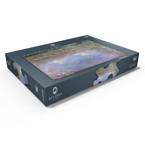 Claude Monet's The Water Lily Pond (Clouds) (1903) 1000 Puzzle Schachtel Ansicht1