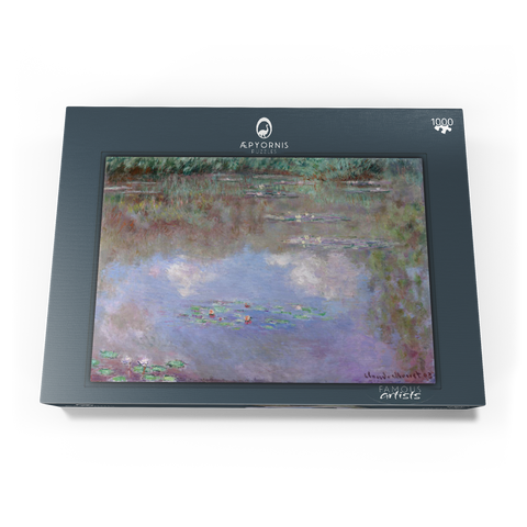 Claude Monet's The Water Lily Pond (Clouds) (1903) 1000 Puzzle Schachtel Ansicht3