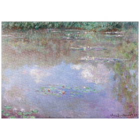 Darstellung des Puzzle-Motivs Claude Monet's The Water Lily Pond (Clouds) (1903) – Puzzleteile: 1000