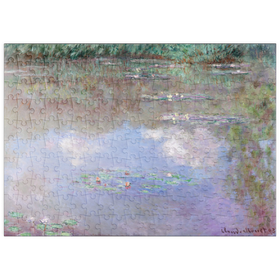 Darstellung des Puzzle-Motivs Claude Monet's The Water Lily Pond (Clouds) (1903) – Puzzleteile: 200