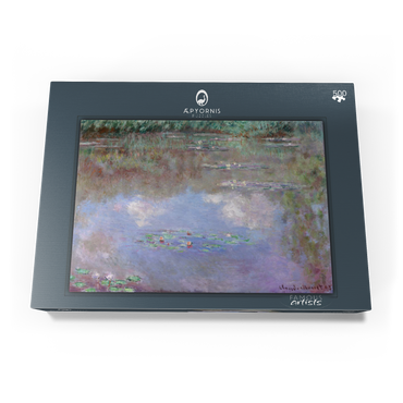 Claude Monet's The Water Lily Pond (Clouds) (1903) 500 Puzzle Schachtel Ansicht3