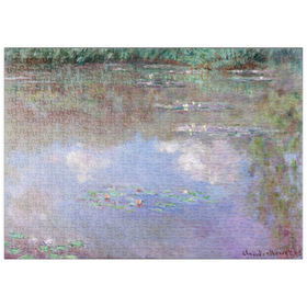 Darstellung des Puzzle-Motivs Claude Monet's The Water Lily Pond (Clouds) (1903) – Puzzleteile: 500