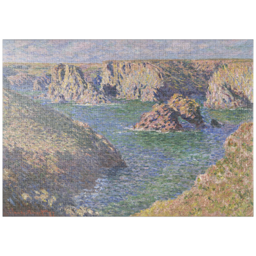 puzzleplate Port-Domois, Belle-Isle (1887) by Claude Monet 1000 Puzzle