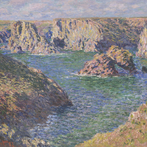 Port-Domois, Belle-Isle (1887) by Claude Monet 1000 Puzzle 3D Modell