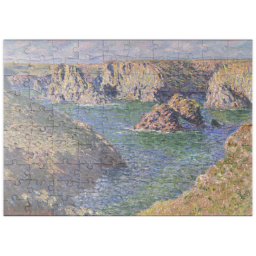 puzzleplate Port-Domois, Belle-Isle (1887) by Claude Monet 100 Puzzle