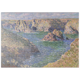 Darstellung des Puzzle Motivs Port-Domois, Belle-Isle (1887) by Claude Monet - Puzzleteile: 100
