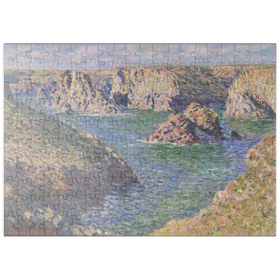 Darstellung des Puzzle-Motivs Port-Domois, Belle-Isle (1887) by Claude Monet – Puzzleteile: 200