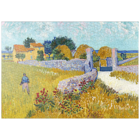 Darstellung des Puzzle-Motivs Farmhouse in Provence (1888) by Vincent van Gogh – Puzzleteile: 1000