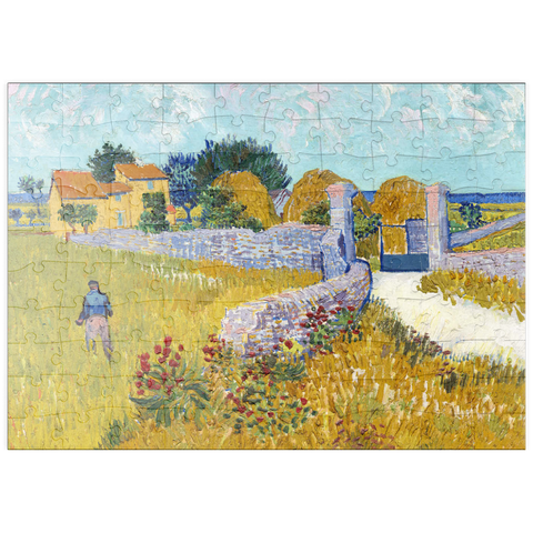 puzzleplate Farmhouse in Provence (1888) by Vincent van Gogh 100 Puzzle