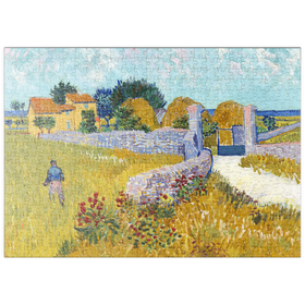 Darstellung des Puzzle-Motivs Farmhouse in Provence (1888) by Vincent van Gogh – Puzzleteile: 500