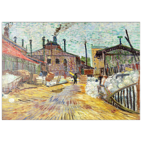 Darstellung des Puzzle Motivs The Factory (1887) by Vincent van Gogh - Puzzleteile: 100