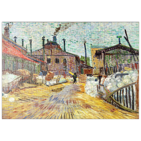 Darstellung des Puzzle-Motivs The Factory (1887) by Vincent van Gogh – Puzzleteile: 200