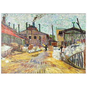 Darstellung des Puzzle Motivs The Factory (1887) by Vincent van Gogh - Puzzleteile: 500