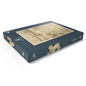 Darstellung des Puzzle Motivs Arles: View from the Wheatfields (1888) by Vincent van Gogh - Puzzleteile: 100