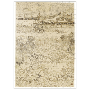 puzzleplate Arles: View from the Wheatfields (1888) by Vincent van Gogh 200 Puzzle