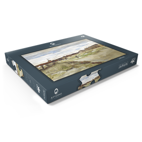 Darstellung des Puzzle Motivs Bleaching Ground at Scheveningen (1882) by Vincent van Gogh - Puzzleteile: 100