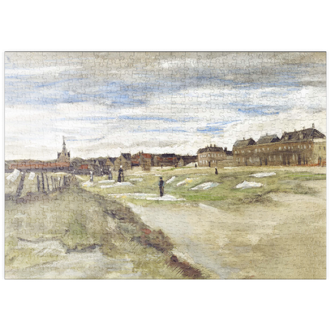 puzzleplate Bleaching Ground at Scheveningen (1882) by Vincent van Gogh 500 Puzzle
