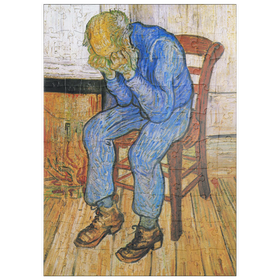 Darstellung des Puzzle Motivs Vincent van Gogh's At Eternity's Gate (1890) - Puzzleteile: 100