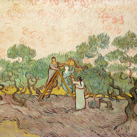 Women Picking Olives (1889) by Vincent van Gogh 1000 Puzzle 3D Modell