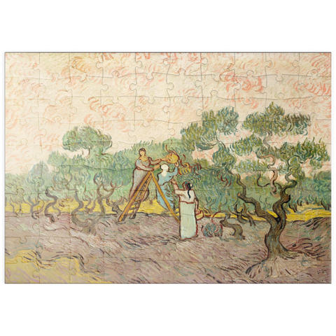 puzzleplate Women Picking Olives (1889) by Vincent van Gogh 100 Puzzle