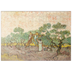 Darstellung des Puzzle-Motivs Women Picking Olives (1889) by Vincent van Gogh – Puzzleteile: 200
