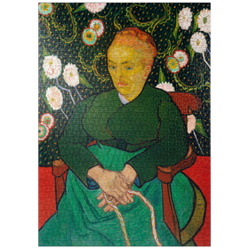 Darstellung des Puzzle-Motivs The Berceuse, Woman Rocking a Cradle (1889) by Vincent van Gogh – Puzzleteile: 1000