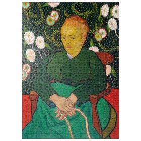 Darstellung des Puzzle Motivs The Berceuse, Woman Rocking a Cradle (1889) by Vincent van Gogh - Puzzleteile: 500